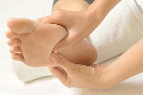 Foot reflexology massage at Sinead spa